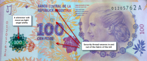 how to spot a fake bill in argentina