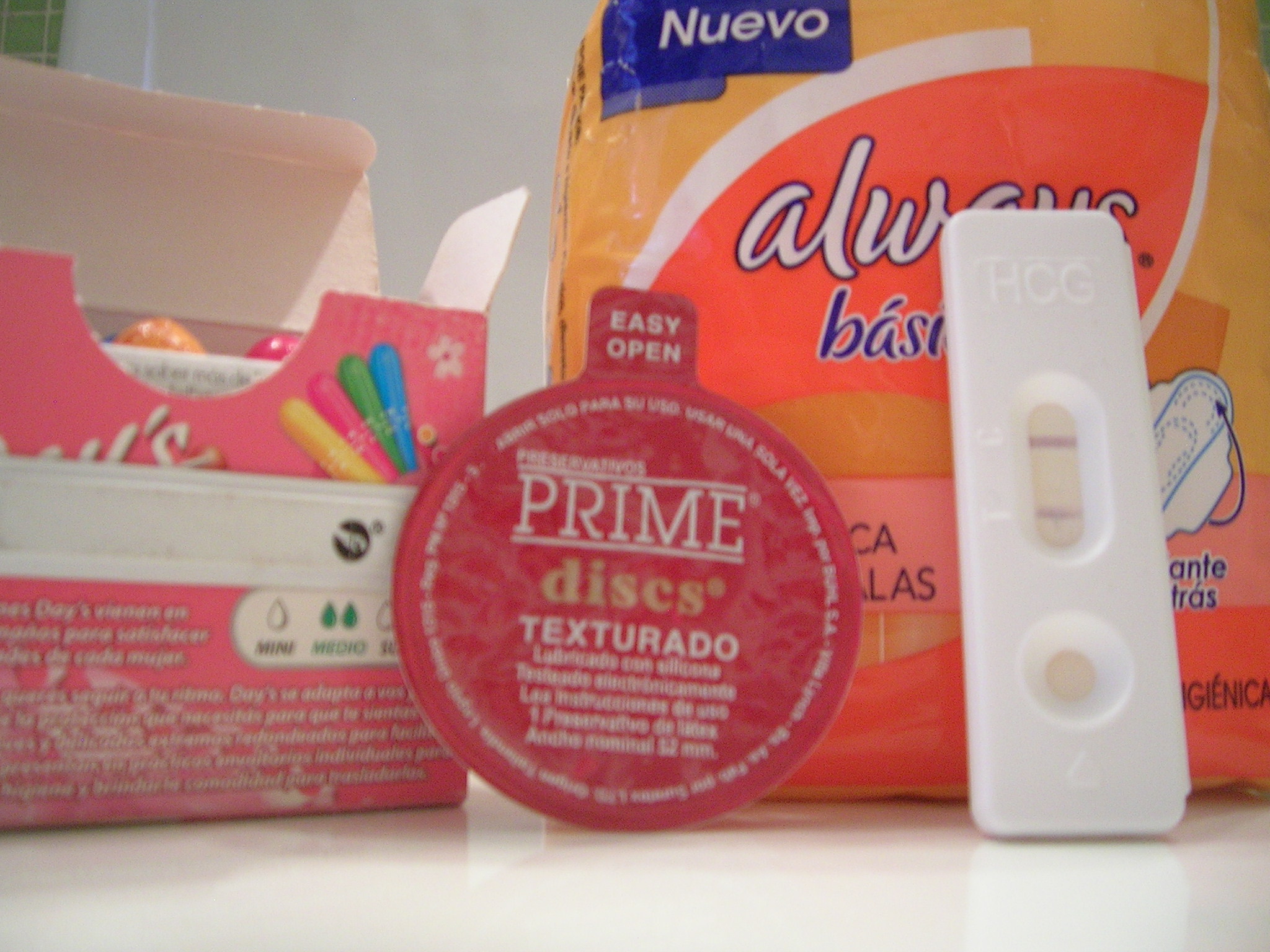 Tampons, condoms and more
