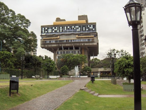 Exterior of Biblioteca Nacional Buenos Aires