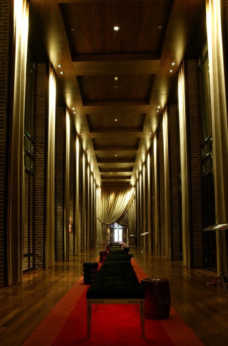 Faena Hotel interior hallway