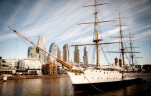 ARA Uruguay Steam Gun Boat with Sails