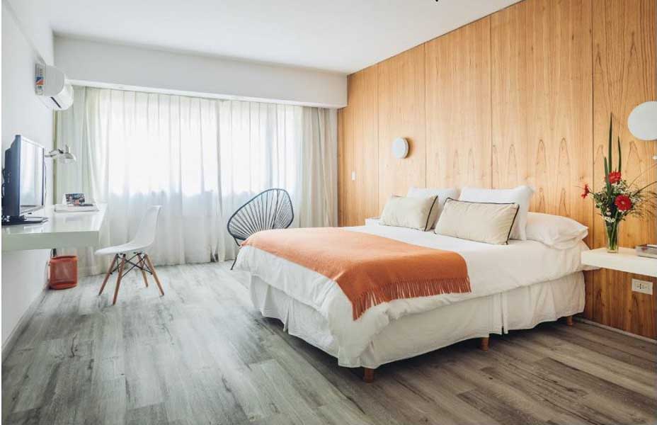 Modern interior of hotel room in Buenos Aires