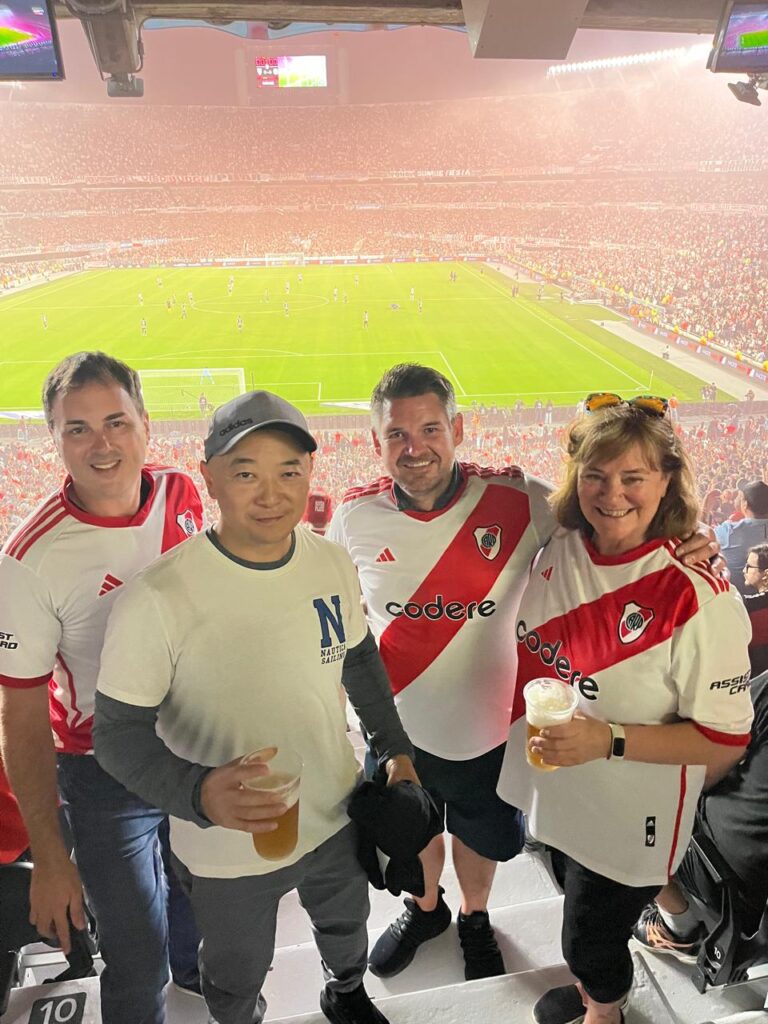 Guests at River Plate game