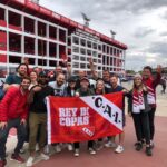 Fans enjoying a pregame before Independiente game in Buenos Aires