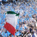 Fans going crazy in Velez Sarsfield stadium, Buenos Aires