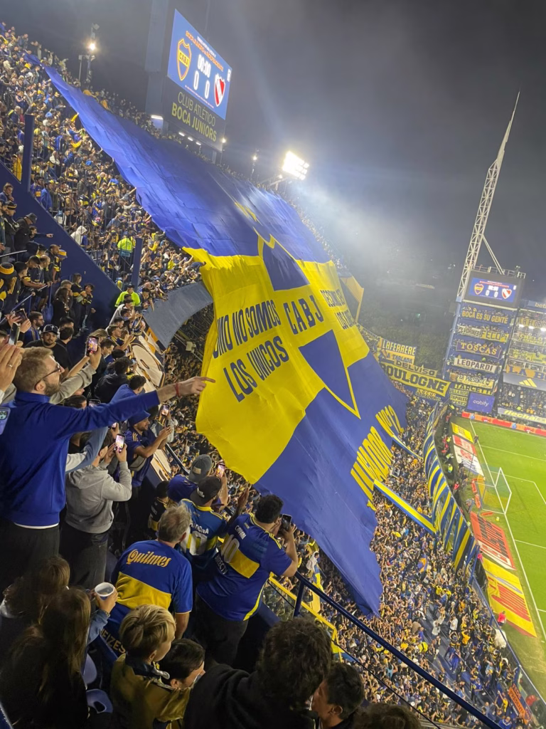 Upper tier corner view point of La 12, Boca Juniors ultras section