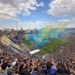 La Bombonera pregame craziness, upper tier corner view point